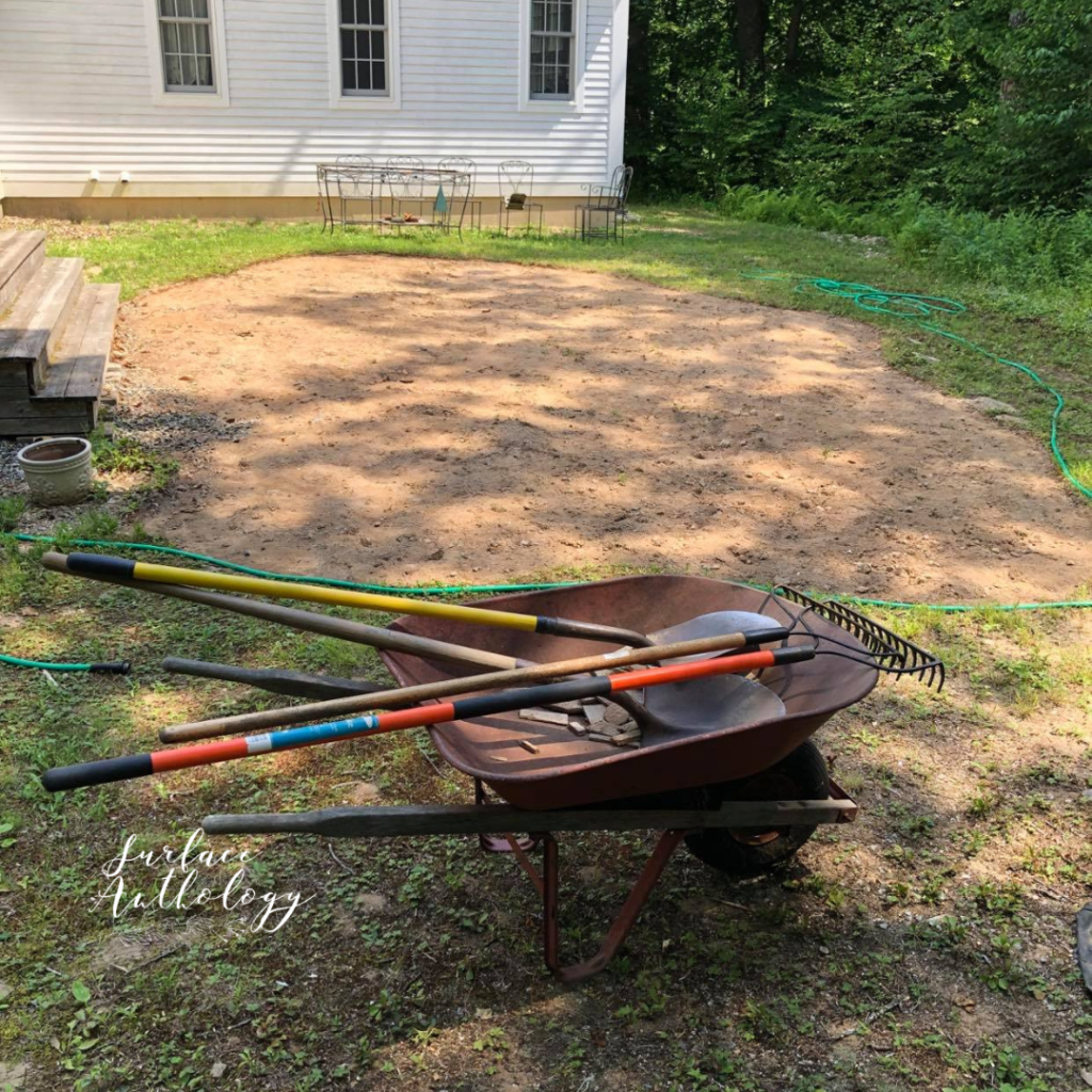 prep for pea gravel patio