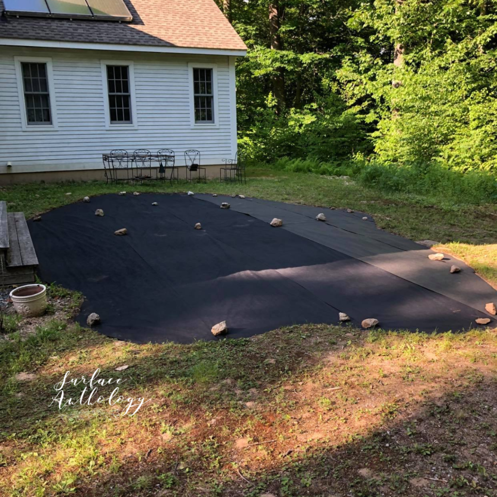 prep for pea gravel patio