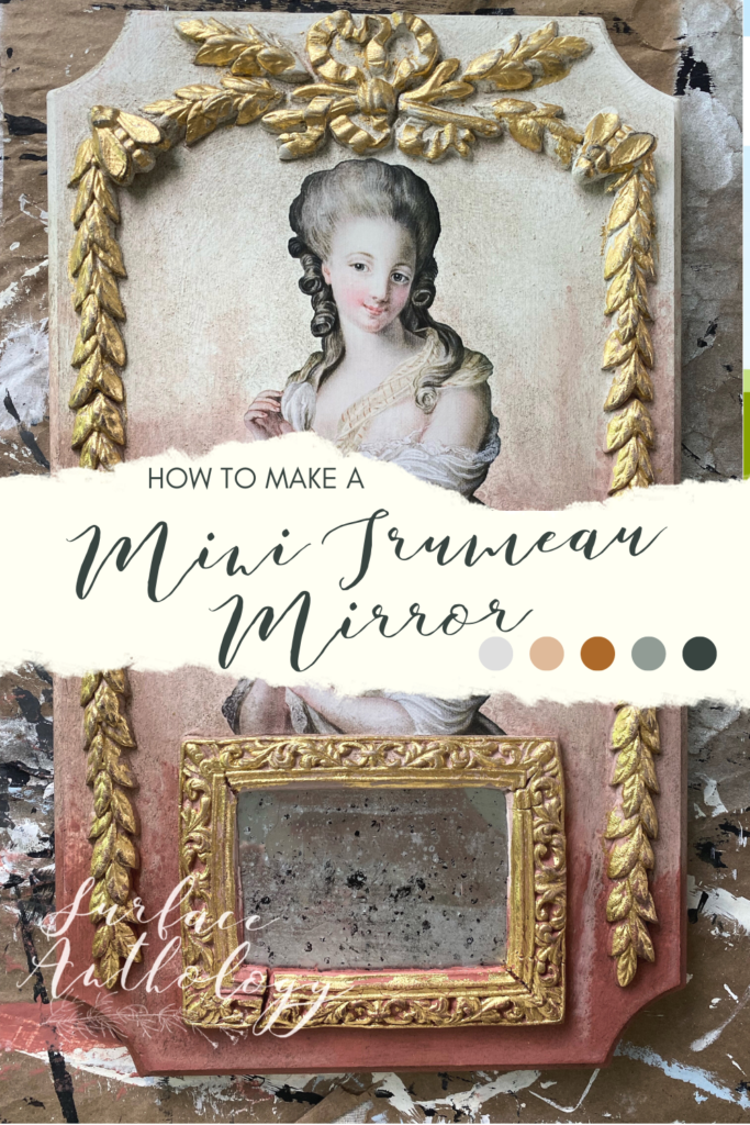 how to make a mini trumeau mirror