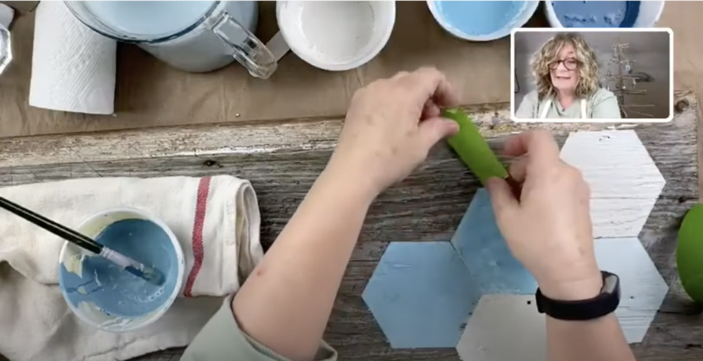 how to tape out a shape with Frog Tape