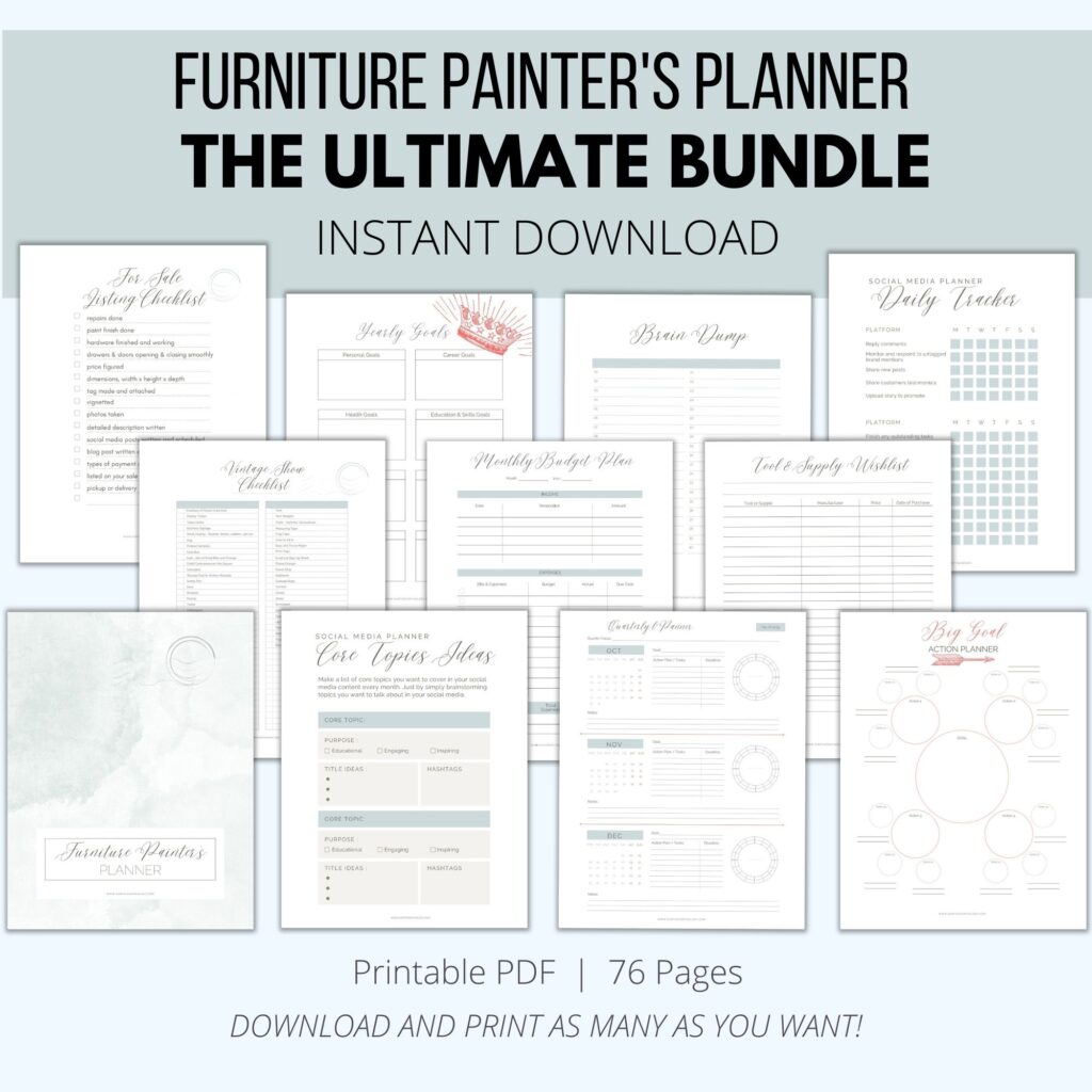 Furniture Flipper's Planner & Organizer